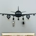 Metal Key Holder for Wall With 7 Hook Airplane Keychain Holder ...