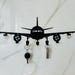 Metal Key Holder for Wall With 7 Hook Airplane Keychain Holder ...