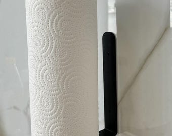 Soporte de metal para toallas de papel, organizador de cocina, colgador para pared y armario de cocina, herramienta para montar