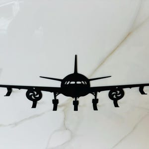 Metal Key Holder for Wall With 7 Hook Airplane Keychain Holder ...