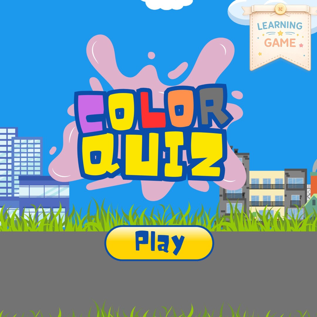 Kids Color Quiz Game, Interactive Color Awareness Activity - Etsy