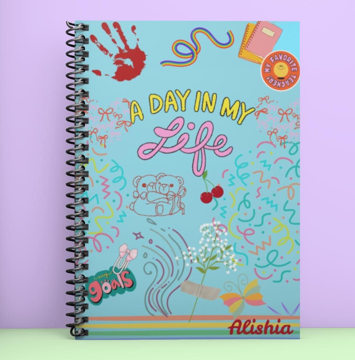 Personalized Kids Journal, Fun Stationery Gift, Travel Diary
