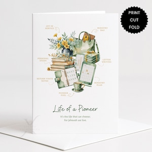 Juego de tarjetas de ánimo imprimibles JW Pioneer Life of a Pioneer