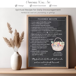 JW Pioneer Recipe Printable JW Pioneer School 2025 Gift Digital Download PDF Gift for Pioneer Wall Art Encouragement Card Pioneer Ministry