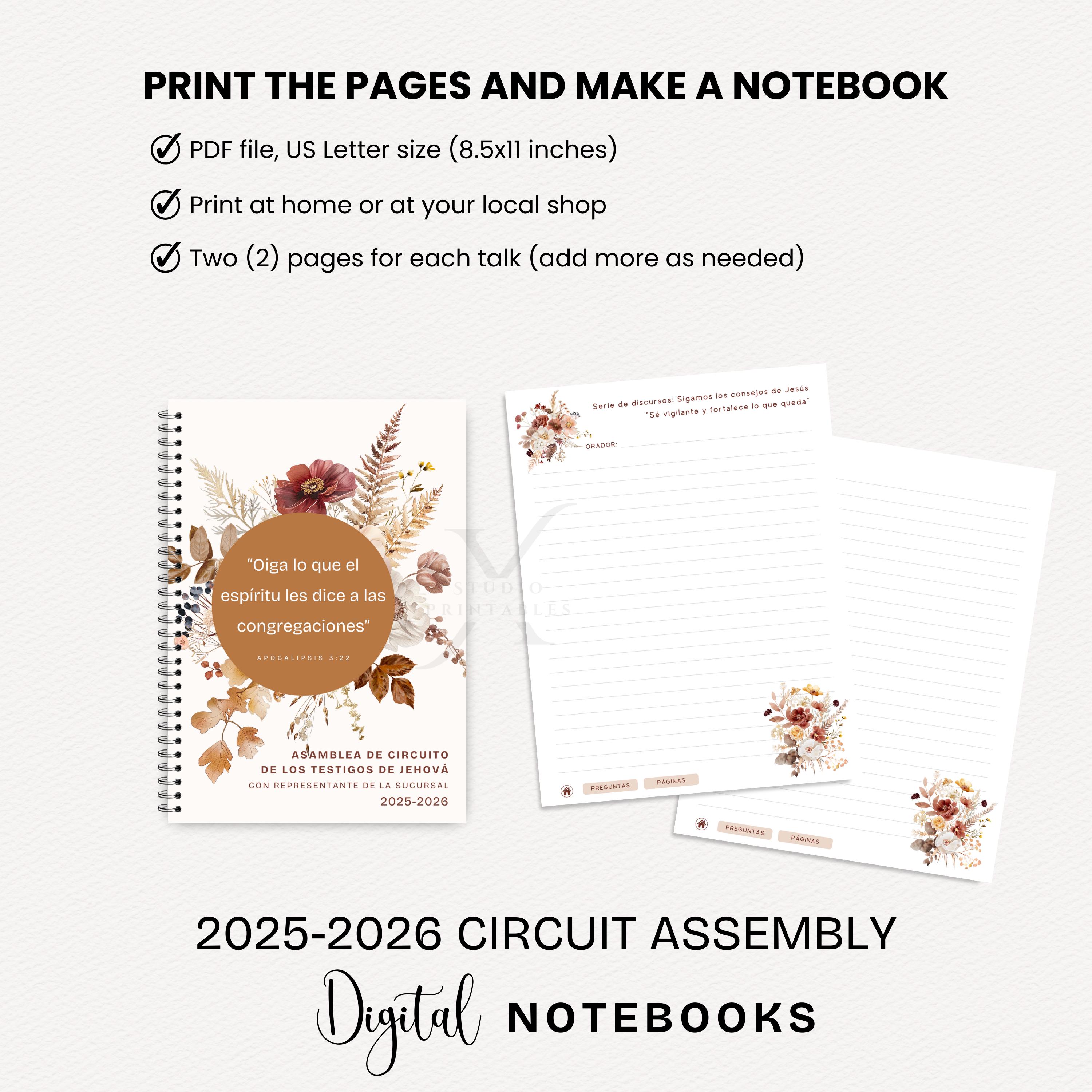 Spanish 2025-2026 JW Circuit Assembly Digital Notebook Bundle PDF ...