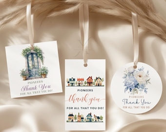 JW Pioneers Gift Tags Printable Thank You JW Pioneer School Tags Gift labels Ministry Thank You Pioneers Digital Download PDF