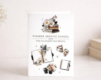 Pioneer Service School 2026 Card Printable Fully Accomplish Ministry (Digital Download)