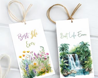 JW Best Life Ever Geschenkanhänger Printables JW Geschenkanhänger Pioniere Schule PSS Taufe Ermutigung Digitaler Download pdf Aufkleber Option