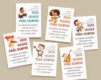 Spanish JW Convention Gifts Eternal Happiness Printable Bookmarks Magnets 2026 Joy of Conventions Music Lyrics