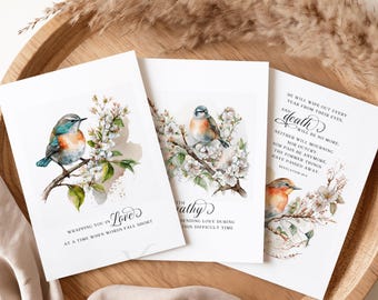 Sympathiekaarten Afdrukbare christelijke bemoedigingskaarten Digitale download Condoleancekaart Troost voor nabestaanden Digitale download pdf