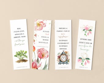French Marque Page école des pionniers Pioneer Bookmarks Printable Gifts Digital Download PDF Ministry