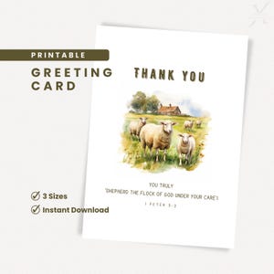 JW Elders Circuit Opseer Bedankkaart Afdrukbare JW Cards Afdrukbare digitale kaart Direct downloaden 1 Peter 5:2 instructeurs Pioneer School