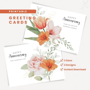 Kaarten Gelukkige verjaardag kaart Afdrukbare aanmoedigingskaart Digitale kaart Gefeliciteerd Instant download pdf Prachtig voorbeeld Bloemen