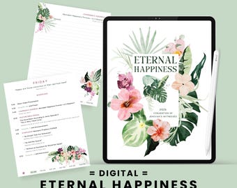 JW Convention 2026 Notebook Digital or Printable PDF Eternal Happiness Notebook Hyperlinked Lined Unlined Digital Paradise