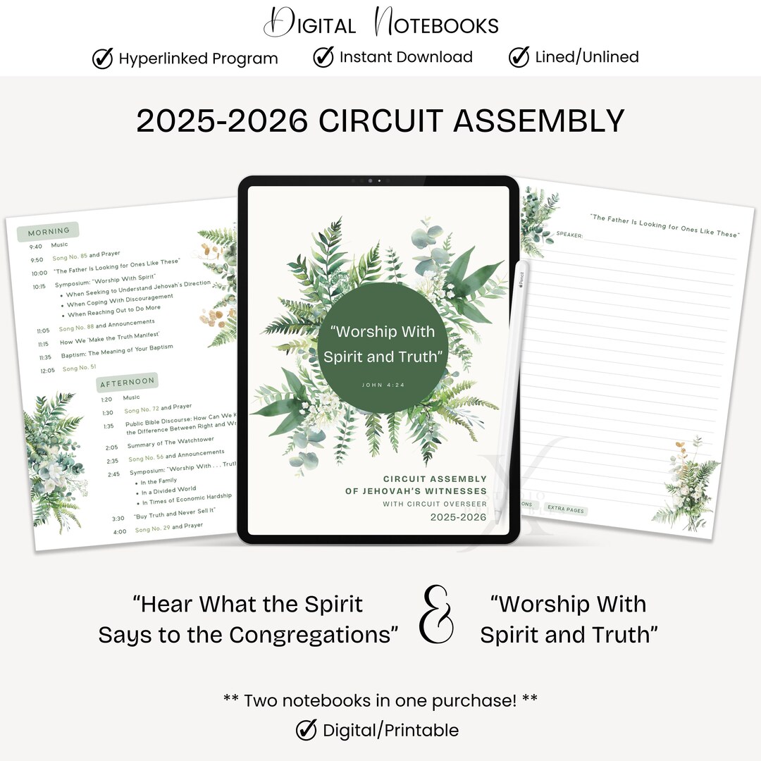 2025-2026 JW Circuit Assembly Digital Notebook Bundle PDF Hyperlinked ...