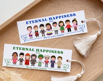 2026 JW Convention Eternal Happiness Printable Bookmarks Convention Gifts Children World Traditional Outfits