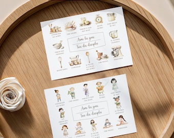 Scheda di ricette dei pionieri francesi Stampabile Set di schede scolastiche dei pionieri JW Download digitale PDF I pionieri amano le persone Ministero per fare discepoli