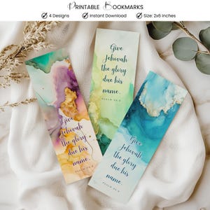 JW Year Text 2025 Bookmarks Printable Yearly Text Psalm 96:8 Bible Verse Printable Bookmarks Christian Scripture Bookmarks Gift Idea Digital