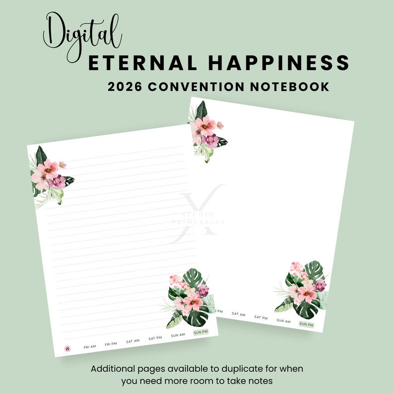 JW Convention 2026 Notebook Digital or Printable PDF Eternal Happiness ...