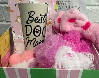 Dog Mom Gift Box Pet Lover Gift Box Mother’s Day Gift for Dog Mom Dog Mom Birthday Box Personalized Dog Mom Basket