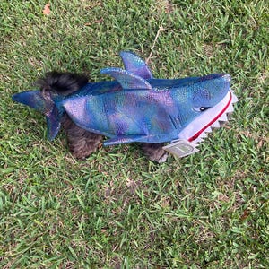 Shark Pet Costume, Unique Halloween Outfit, Dog Dress-up, Cat Dress-Up, Shark Lover, Funny Halloween  Costume for dog or cat