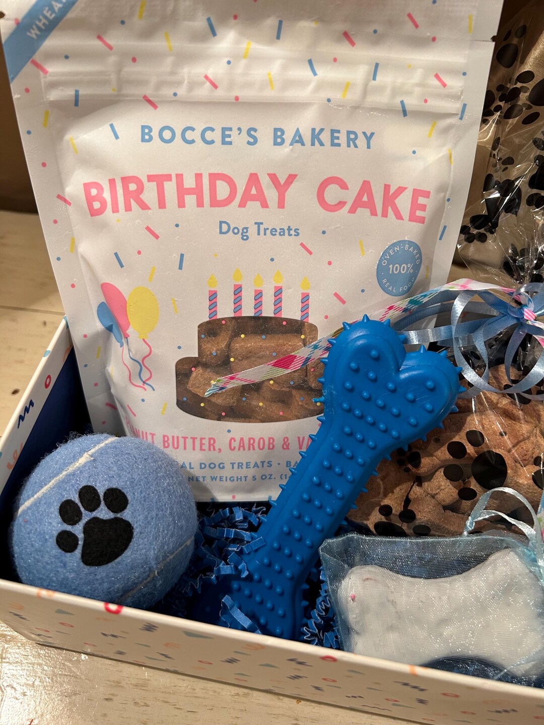 Puppy Birthday Gift Box-happy Birthday Dog Gift Box With Dog Treats ...