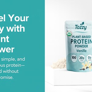USDA Organic Vanilla Plant-Based Protein Powder, 20g Pea Protein, 5 Simple Ingredients image 7
