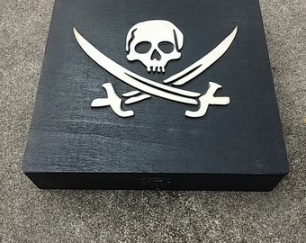 Pirate's Booty Puzzle. Fit the coins into the chest to win!