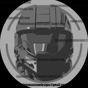 Halo Master Chief-helm SVG | Meerdere en enkele laagsnitten | Alleen 2000 nodes