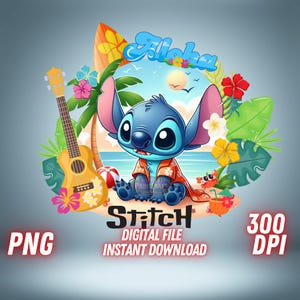 Stitch PNG Lilo and Stitch T Shirt Sublimation Stitch Clipart Cute Stitch Printable Image Stitch Cricut Design Digital Instant Download
