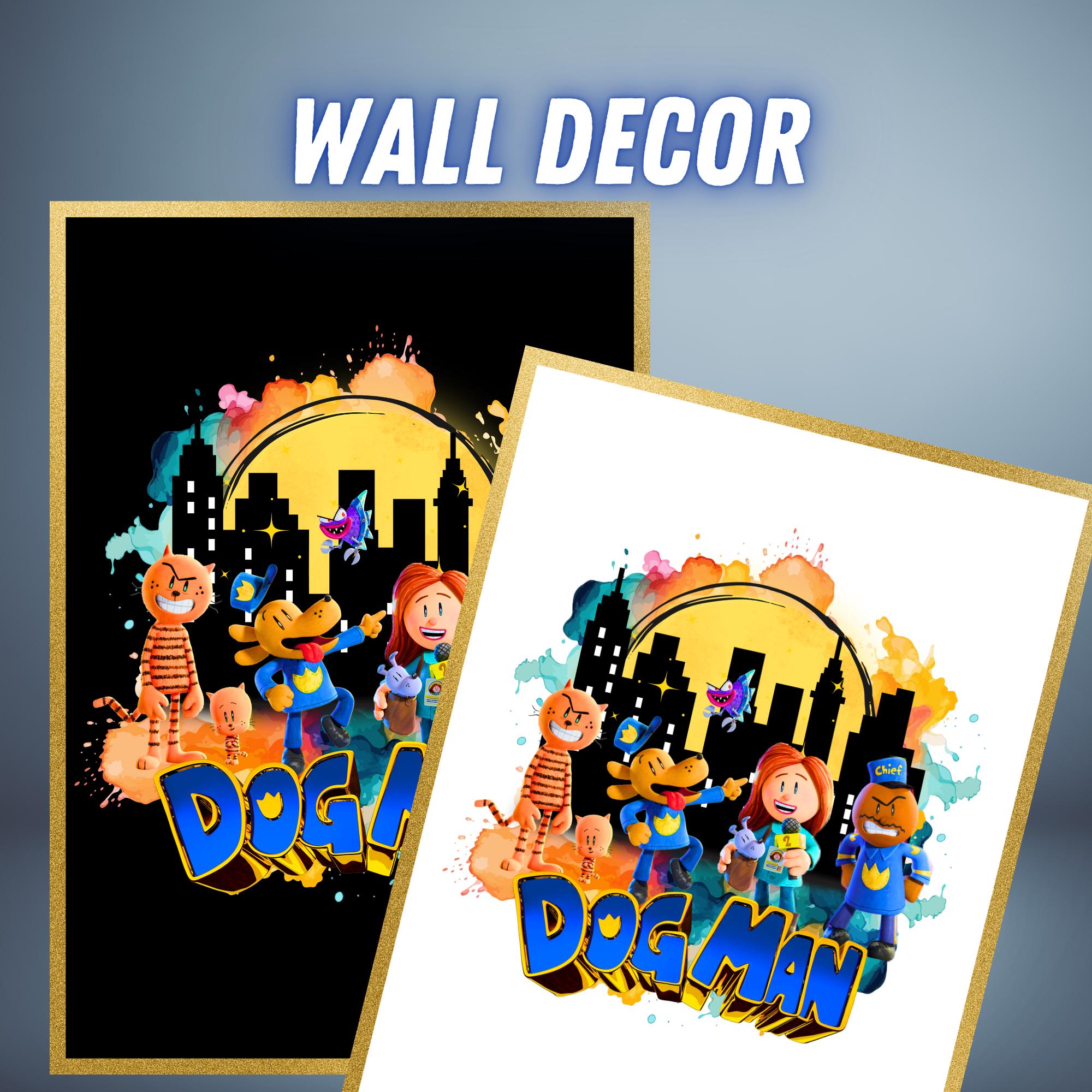 Dog Man PNG Dogman Clipart Cartoon Tshirt Sublimation Design Cake ...