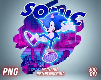 Sonic the Hedgehog 3 png, T-shirt clipart, Cricut-bestand, transparante afbeelding (digitale download)