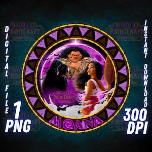 Moana 2 PNG, Moana 2 movie PNG, Moana 2 Shirt, Maui, High Quality, Cricut, Cake Topper, Instant Download, Transparent, Printable File, Moana