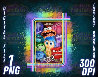 Inside Out 2 PNG: Emotion Characters Digital File (Instant Download)