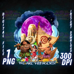 Moana 2 PNG, Moana 2 movie PNG, Moana 2 Shirt, Maui, High Quality, Cricut, Cake Topper, Instant Download, Transparent, Printable File, Moana