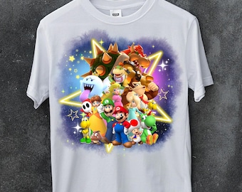 Mario Galaxy Png Printable DTF Sublimation png Transparent Image Digital Art Instant Download
