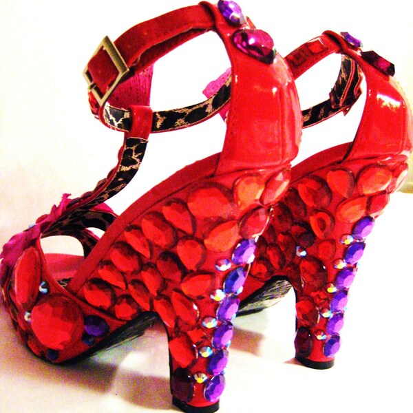 TROPICAL DIVA GLAM pumps - u.s. size 8.5