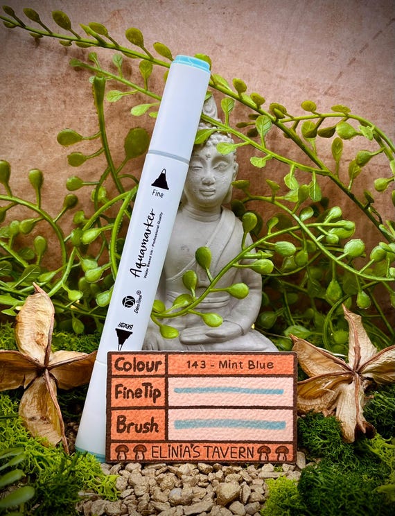 141-160 | Blue/purple | Professional Quality Aquamarkers | Fine- & Brush  Tip | Water Color Markers | Crafts | DIY | Elinia's Tavern