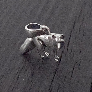 Silver Fox Charm Pendant Necklace - Solid Hand Cast 925 Sterling Silver - Unique Nature Inspired Forest Creature Jewelry
