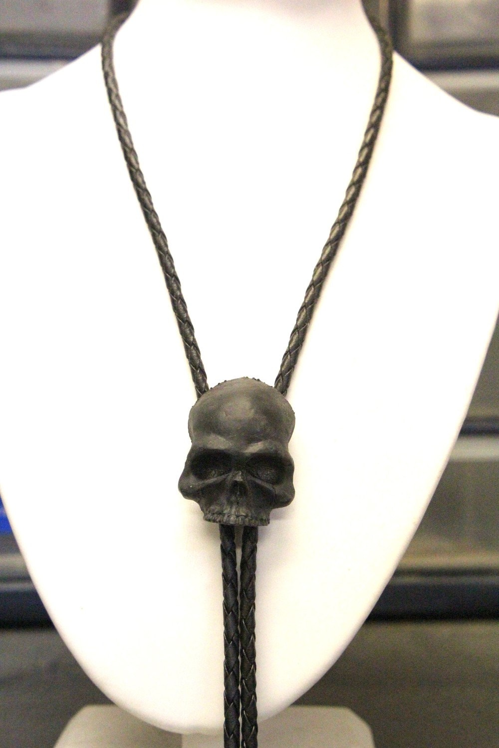 skull bolo tie