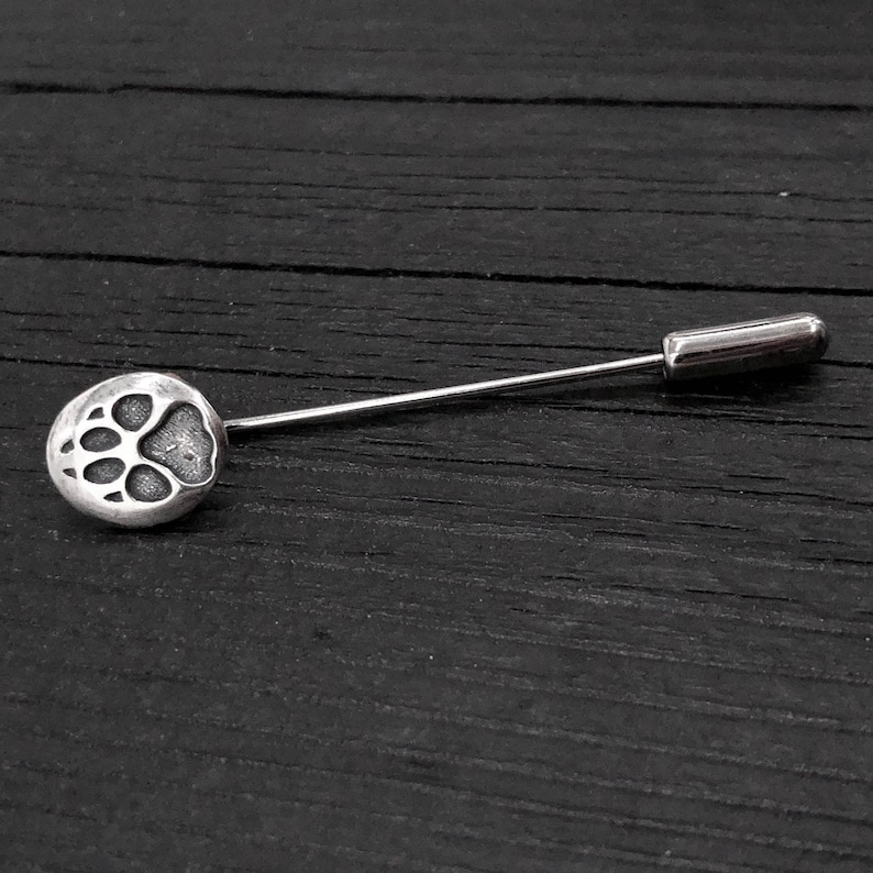 Sterling Silver Dog Track Ascot Stickpin Stick Pin image 5