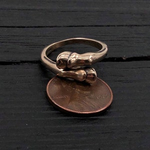 Horse Hoof Ring in Solid Bronze Small image 6