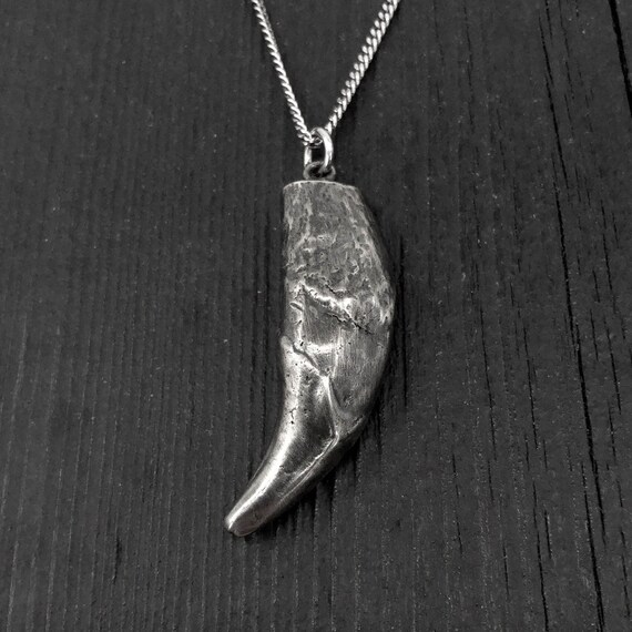 Wolf Tooth Necklace Antique Silver Wolf 