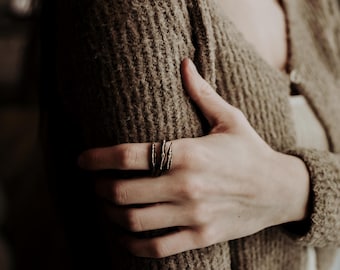 Raven Claw Talon Wrap Ring , Solid Bronze, Crow Foot