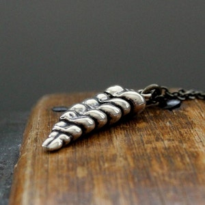 Rattlesnake Tail Necklace in Solid Bronze Rattle Snake Pendant Necklace Rattlesnake Jewelry image 4