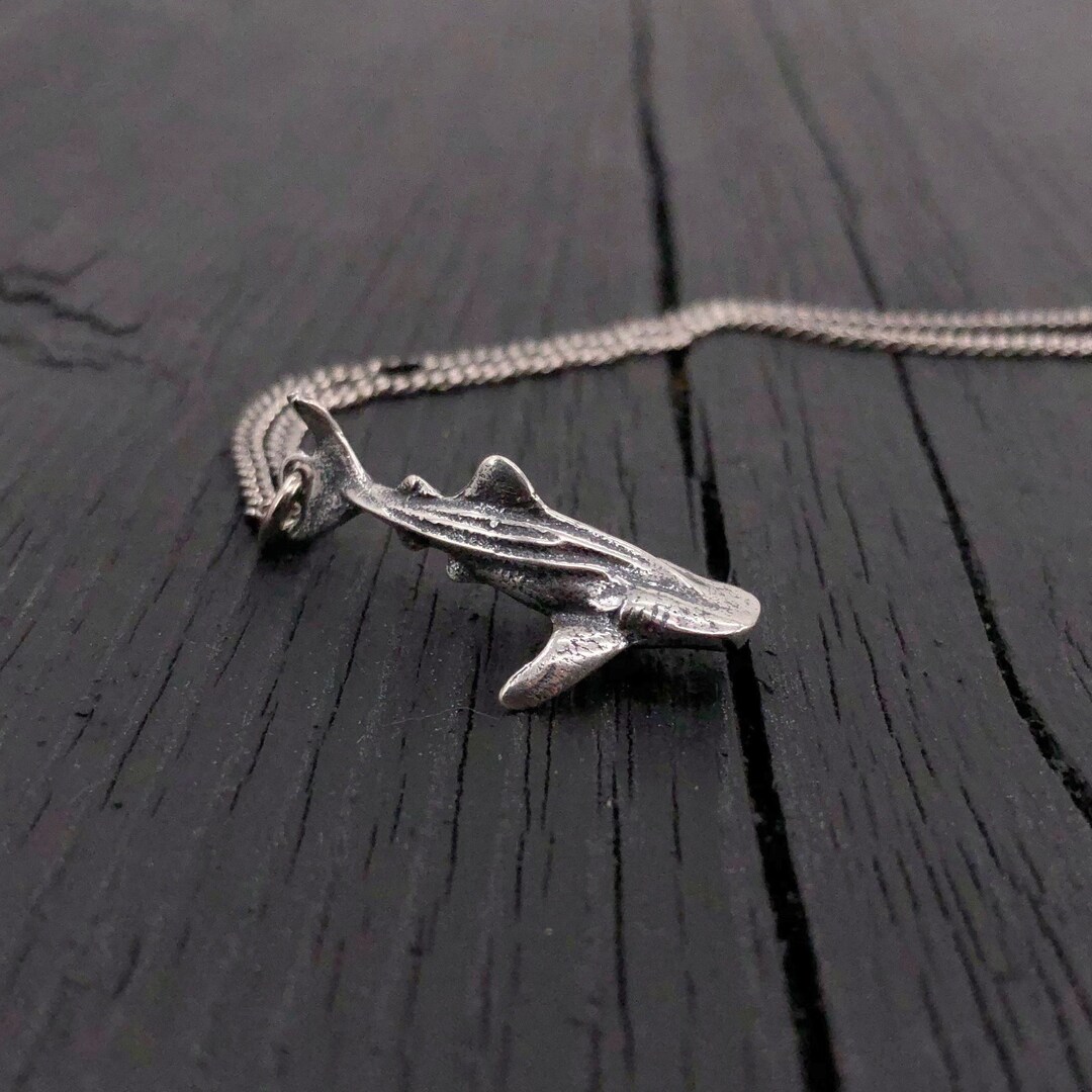 Whale Shark Necklace Solid 925 Sterling Silver Nautical Ocean Rare