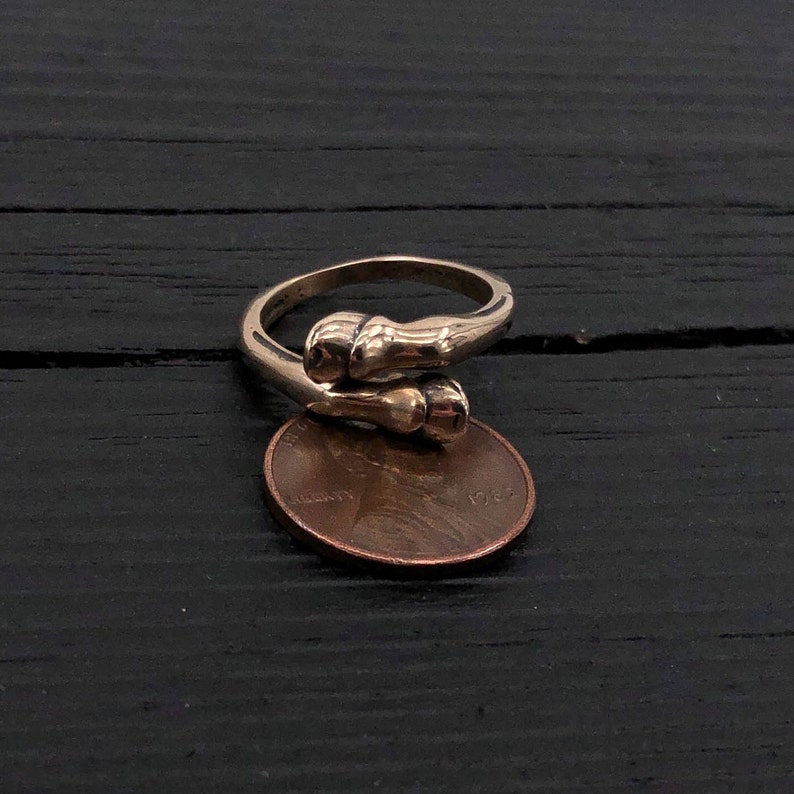 Horse Hoof Ring in Solid Bronze Large image 6