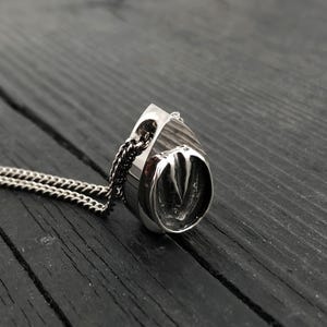 Sterling Silver Horse Hoof Cremation Urn Necklace - Personalized Equine Memorial image 1