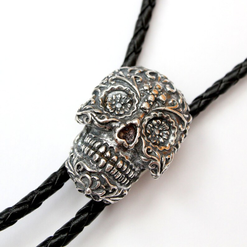 skull bolo tie