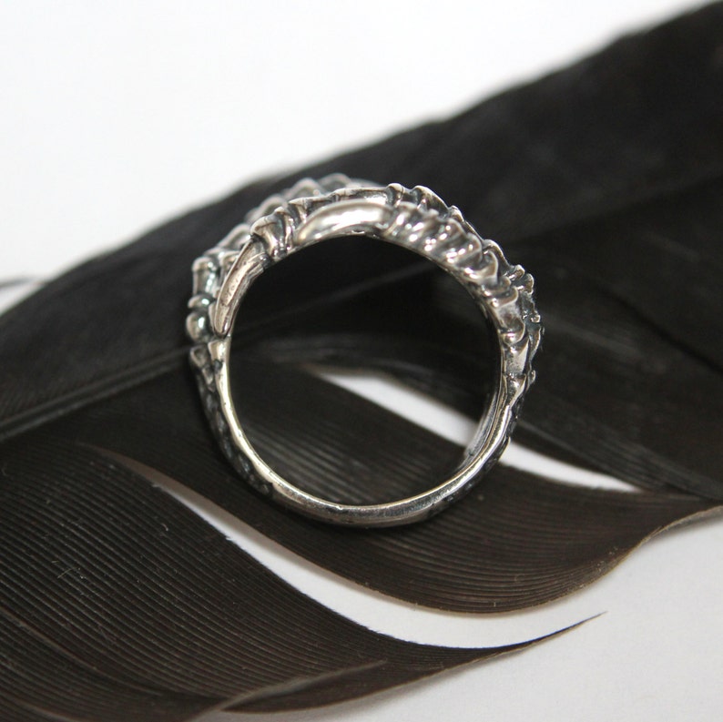 Double Raven Claw Talon Wrap Ring Solid Sterling Silver - Etsy